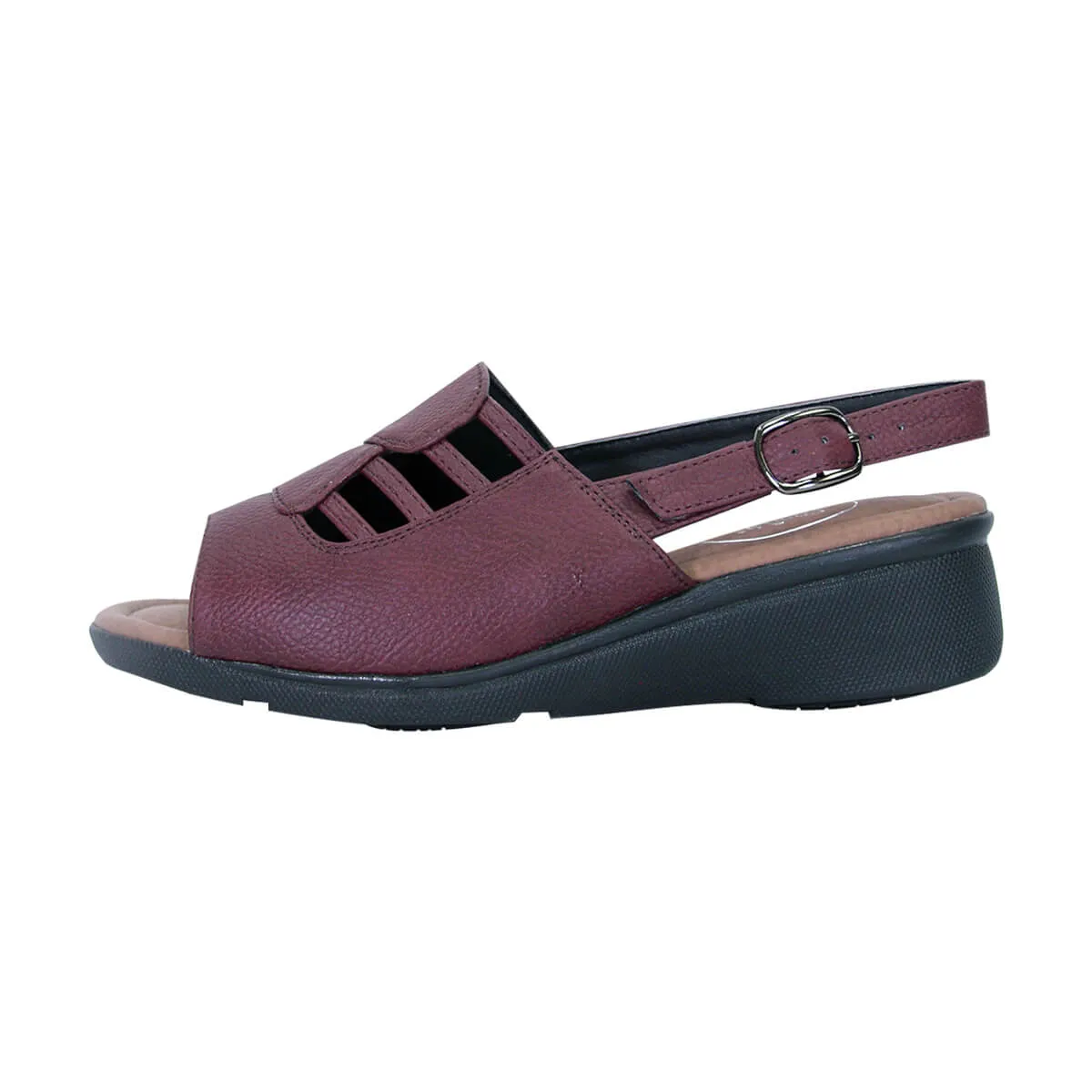 24 HOUR COMFORT Selina Women's Wide Width Leather Sandals