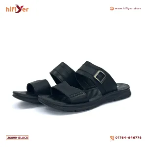 26099-Black Premium High-Quality Men's sandal
