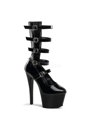 7" PF Pump W/Multiple Ankle Straps & Back Panel