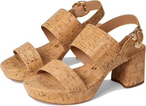 Aerosoles Women's Camera Heeled Sandal, Natural Cork, 9