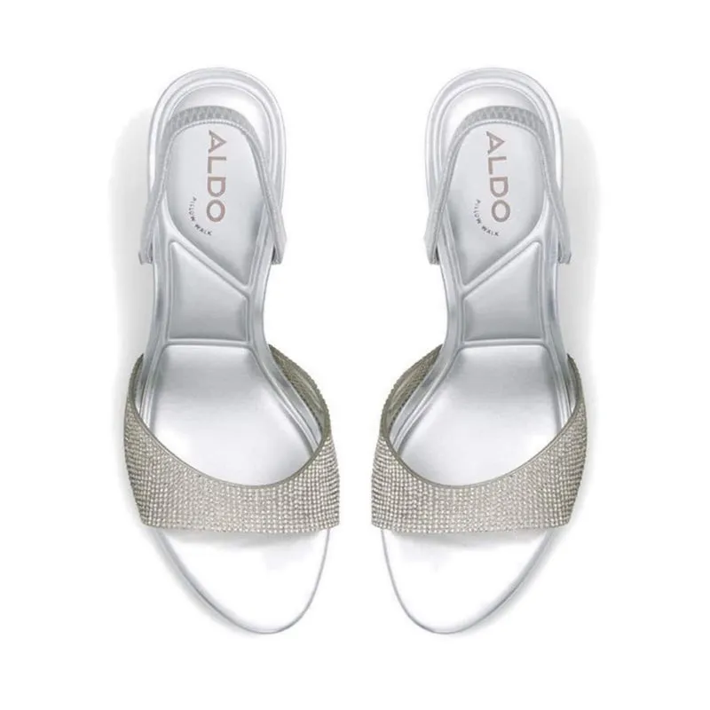 ALDO Aitana Women Sling Back Heeled Sandal - Silver