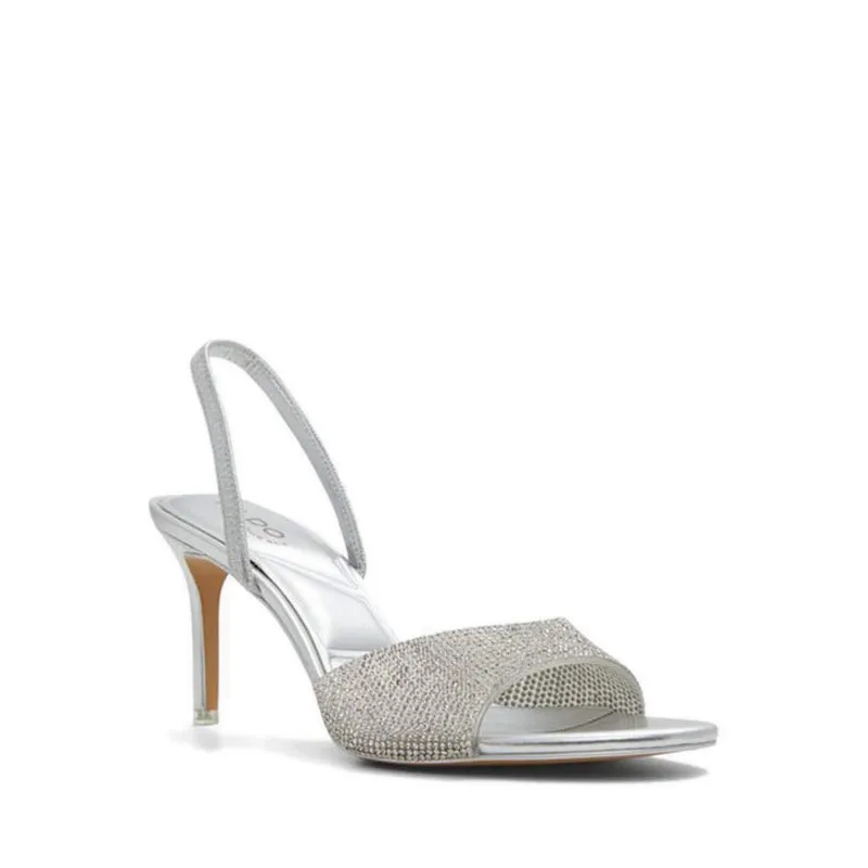 ALDO Aitana Women Sling Back Heeled Sandal - Silver