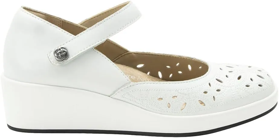 Alegria Women's Hayes Leather Wedge Mary Jane Pump