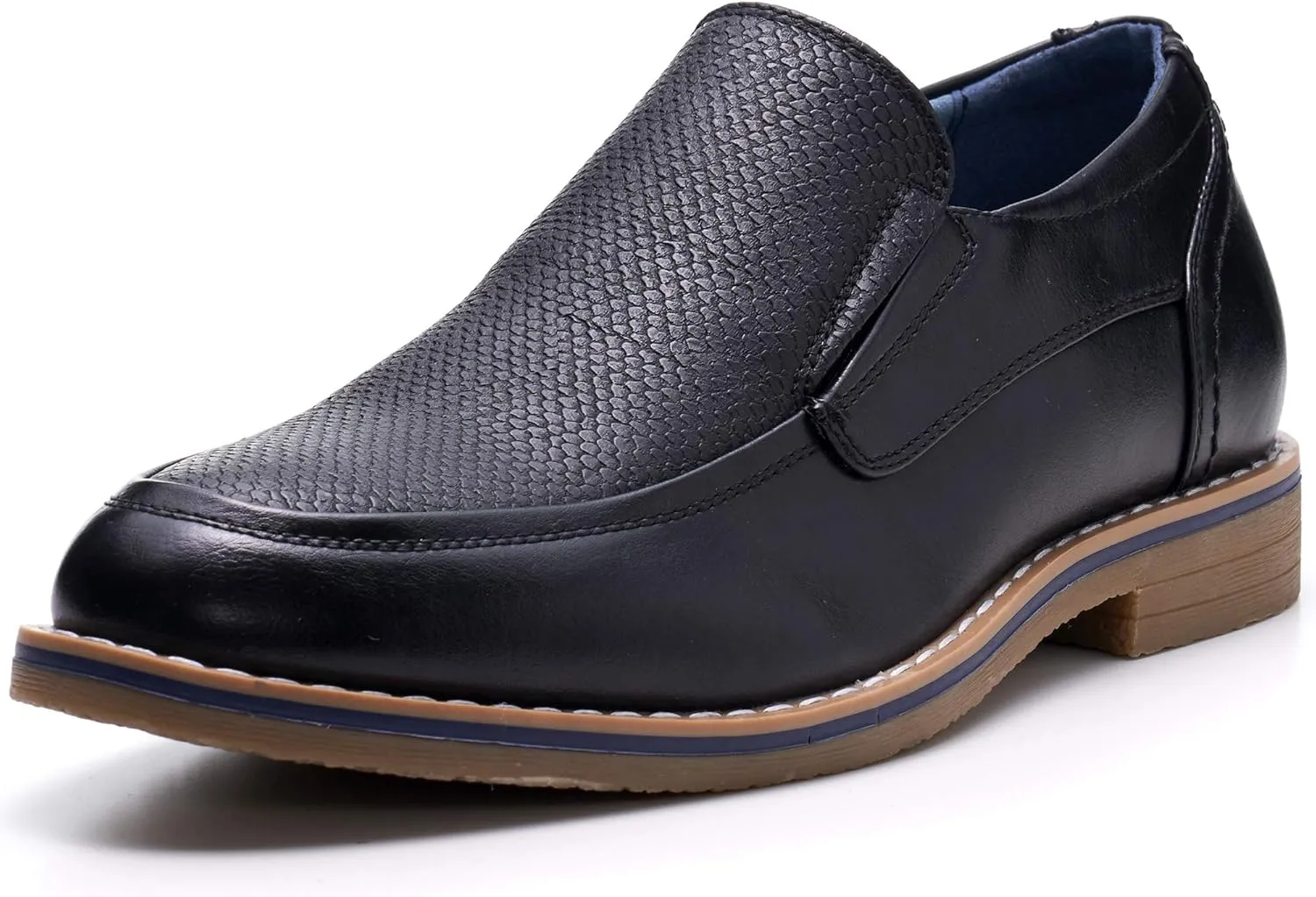 Alpine Swiss Carter Mens Slip On Loafers Snakeskin Dress Shoes
