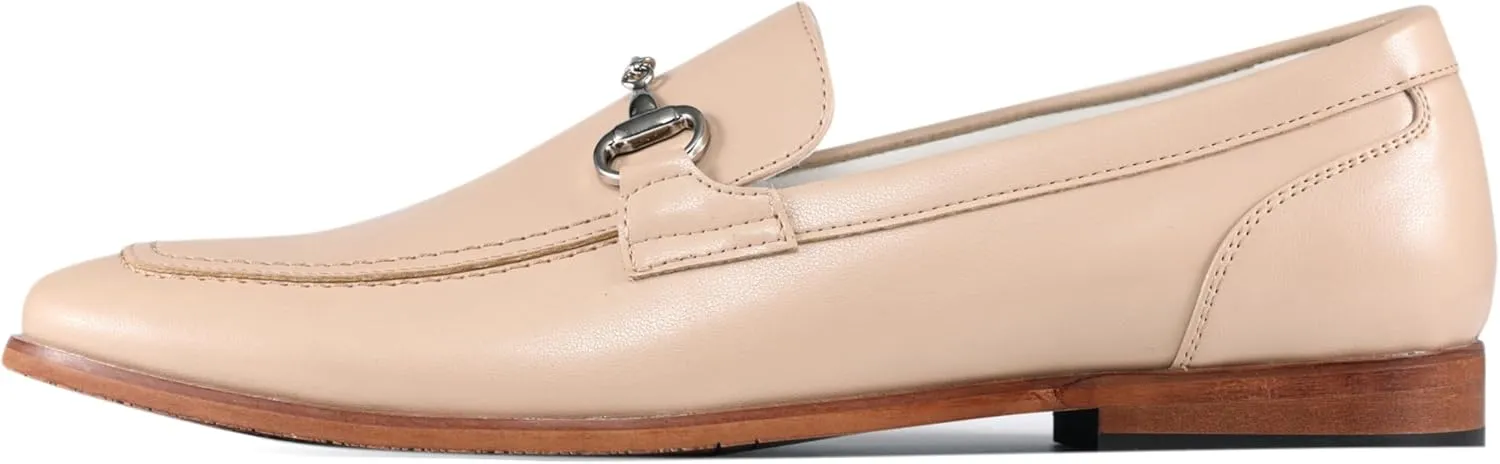 Amali Men’s Slip-On Shoes with Metal Bit Dress Shoes for Men Formal Loafers for Men Smoking Tuxedo Shoes