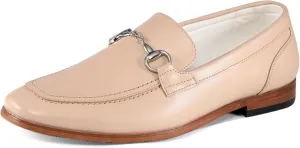 Amali Men’s Slip-On Shoes with Metal Bit Dress Shoes for Men Formal Loafers for Men Smoking Tuxedo Shoes