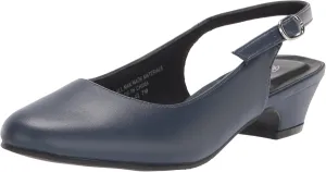 AngelSteps Women's Adult Delia Pumps Dress Shoes Low Heel Slingback