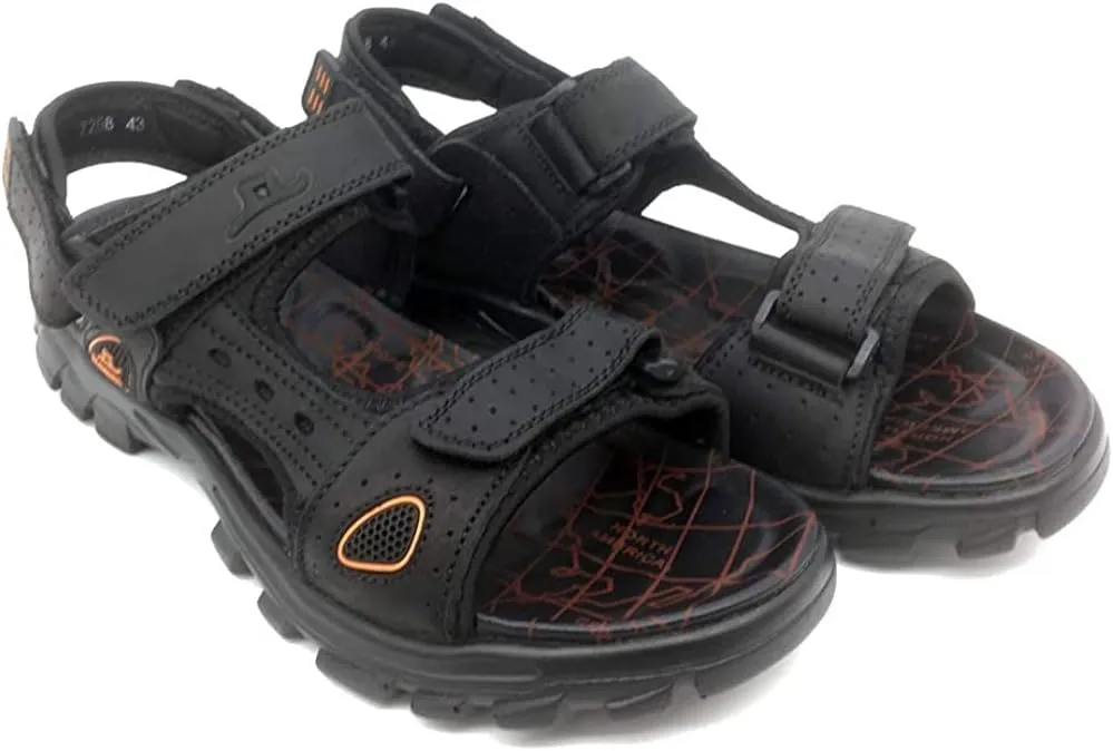 Asifn Men Athletic Open Toe Sandals Slides Outdoor Summer Leather Fisherman Beach Casual Shoes Adventures Outings Hiking