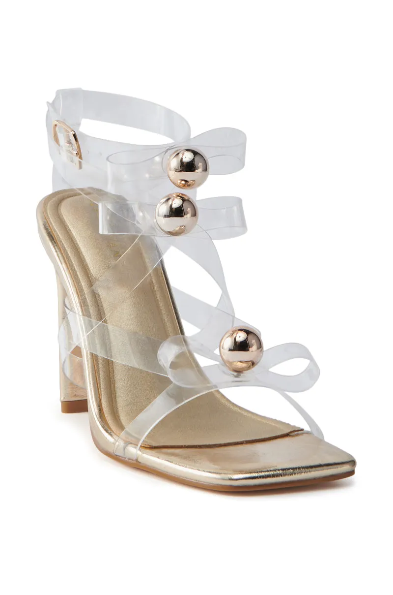 AZALEA WANG NARCISO GOLD SANDAL