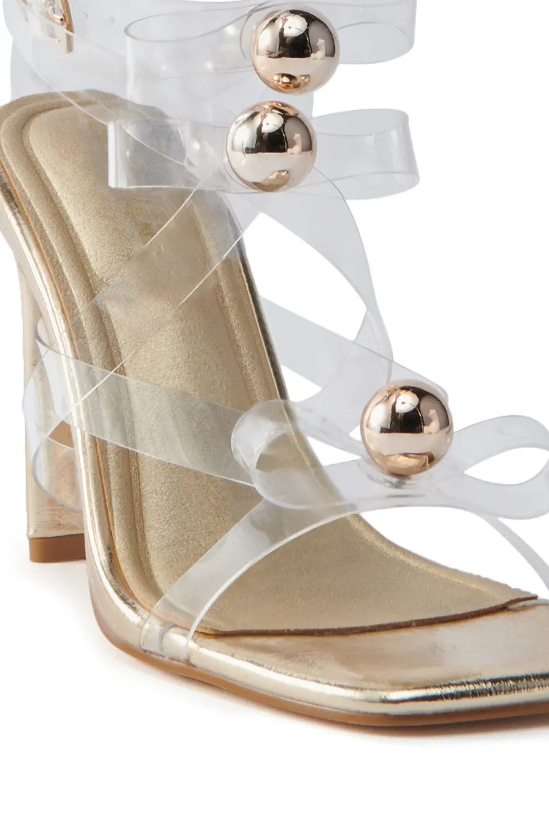 AZALEA WANG NARCISO GOLD SANDAL