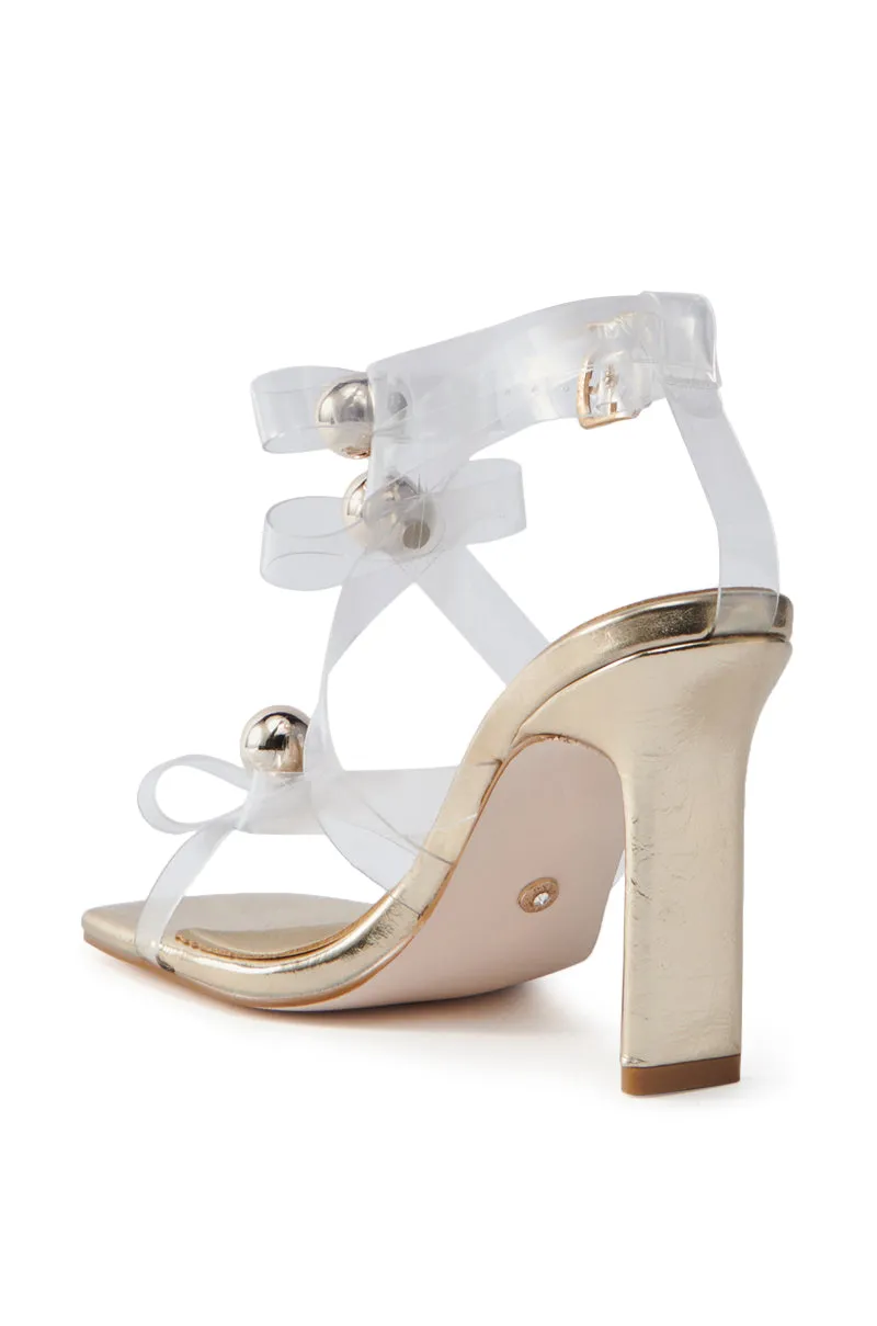 AZALEA WANG NARCISO GOLD SANDAL