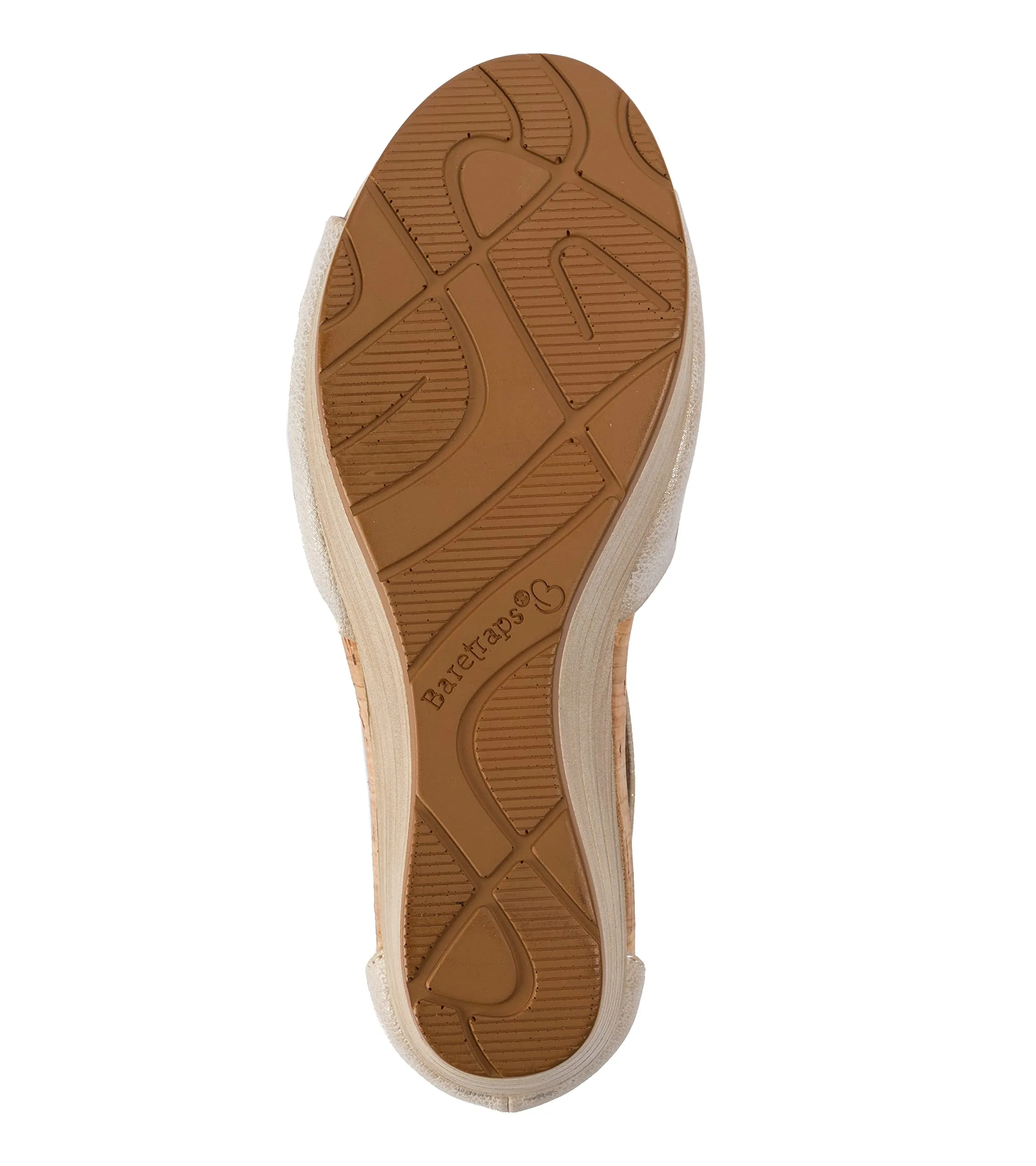 BareTraps Womens Miriam Open Toe Zip-up Wedge Sandals Beige 7.5 Medium (B,M)