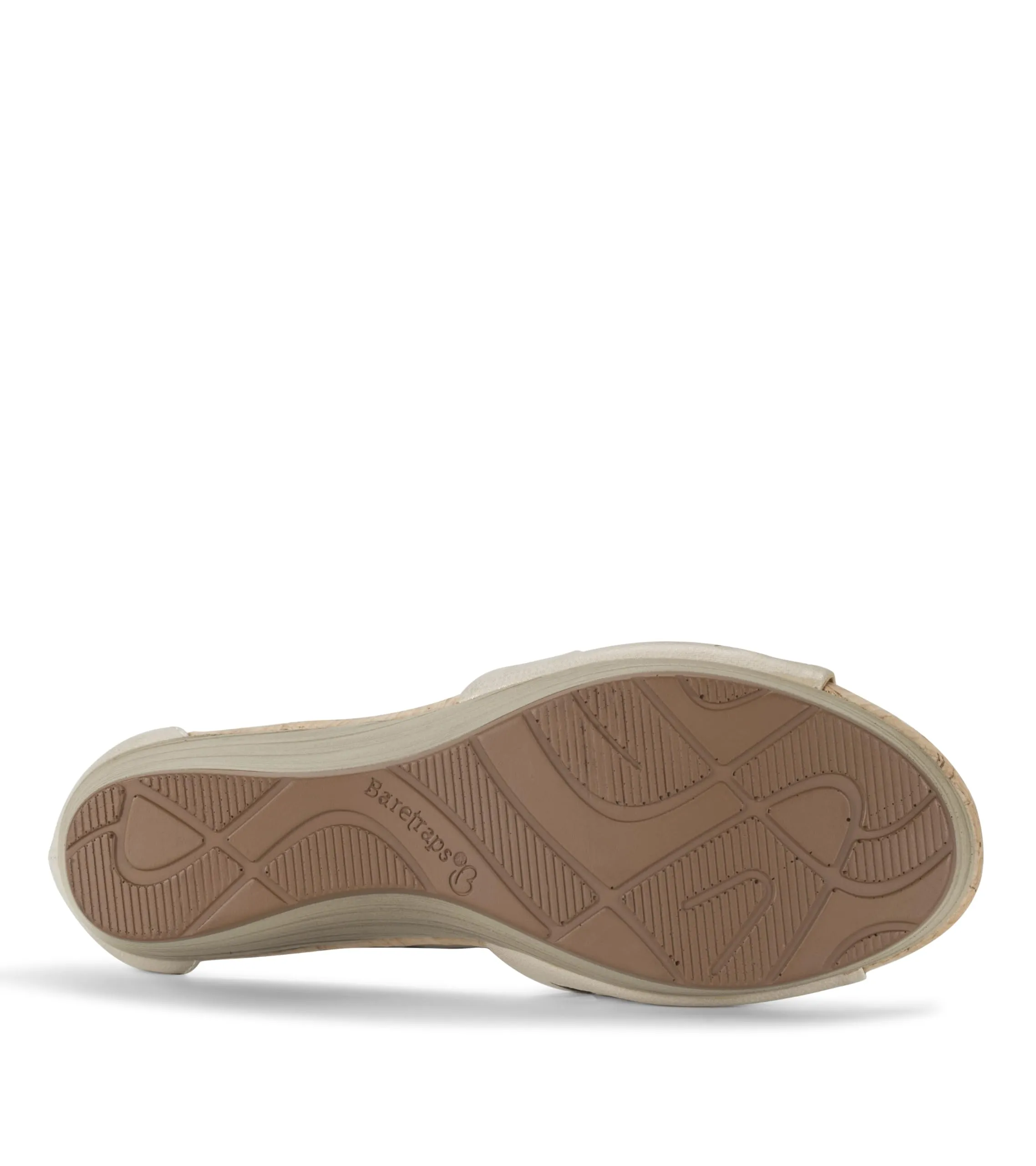 BareTraps Womens Miriam Open Toe Zip-up Wedge Sandals Beige 7.5 Medium (B,M)