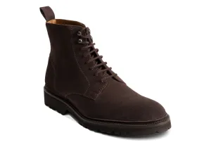 Barker Newquay - Dark Brown Suede 10 G