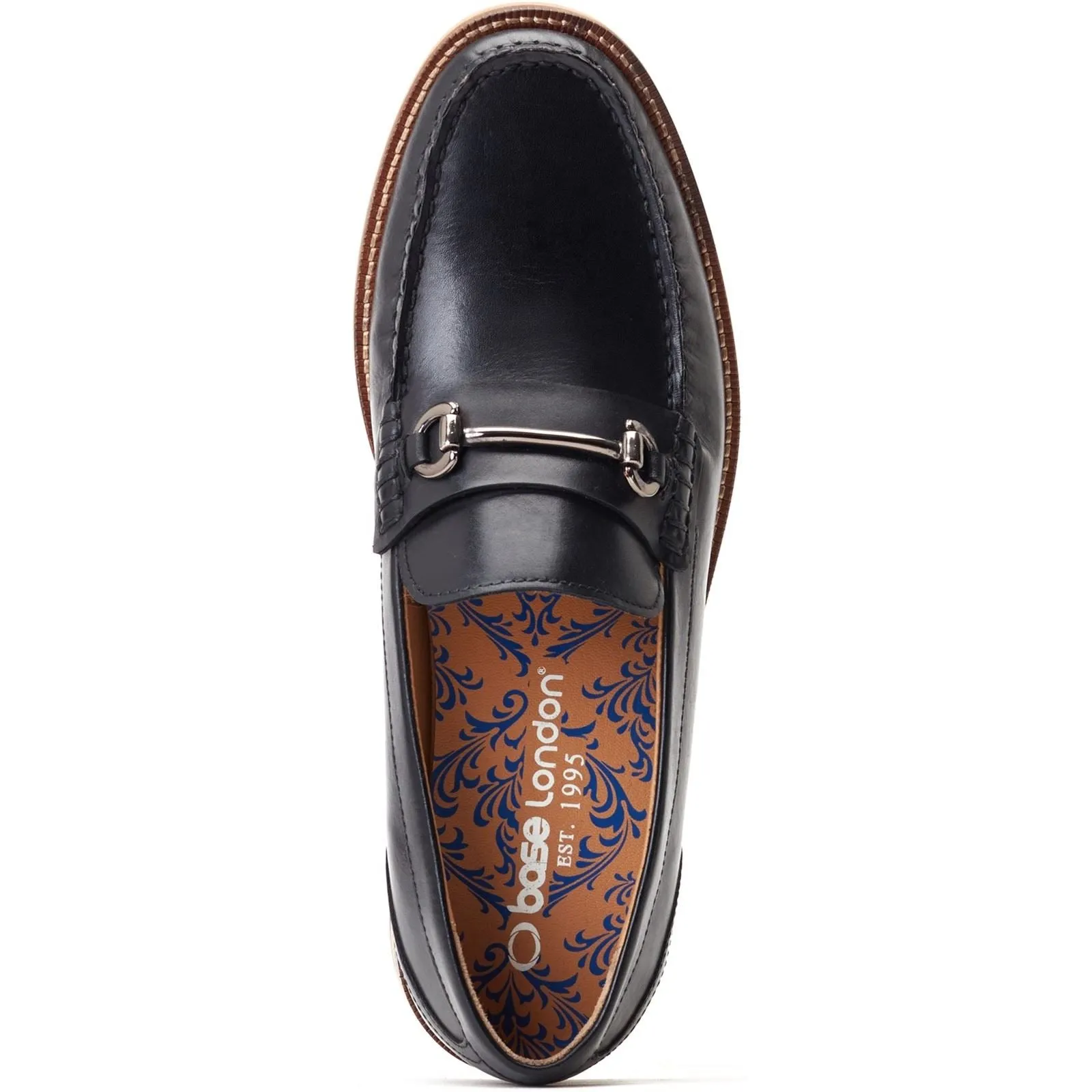 Base London Madison Leather Men's Black Loafers