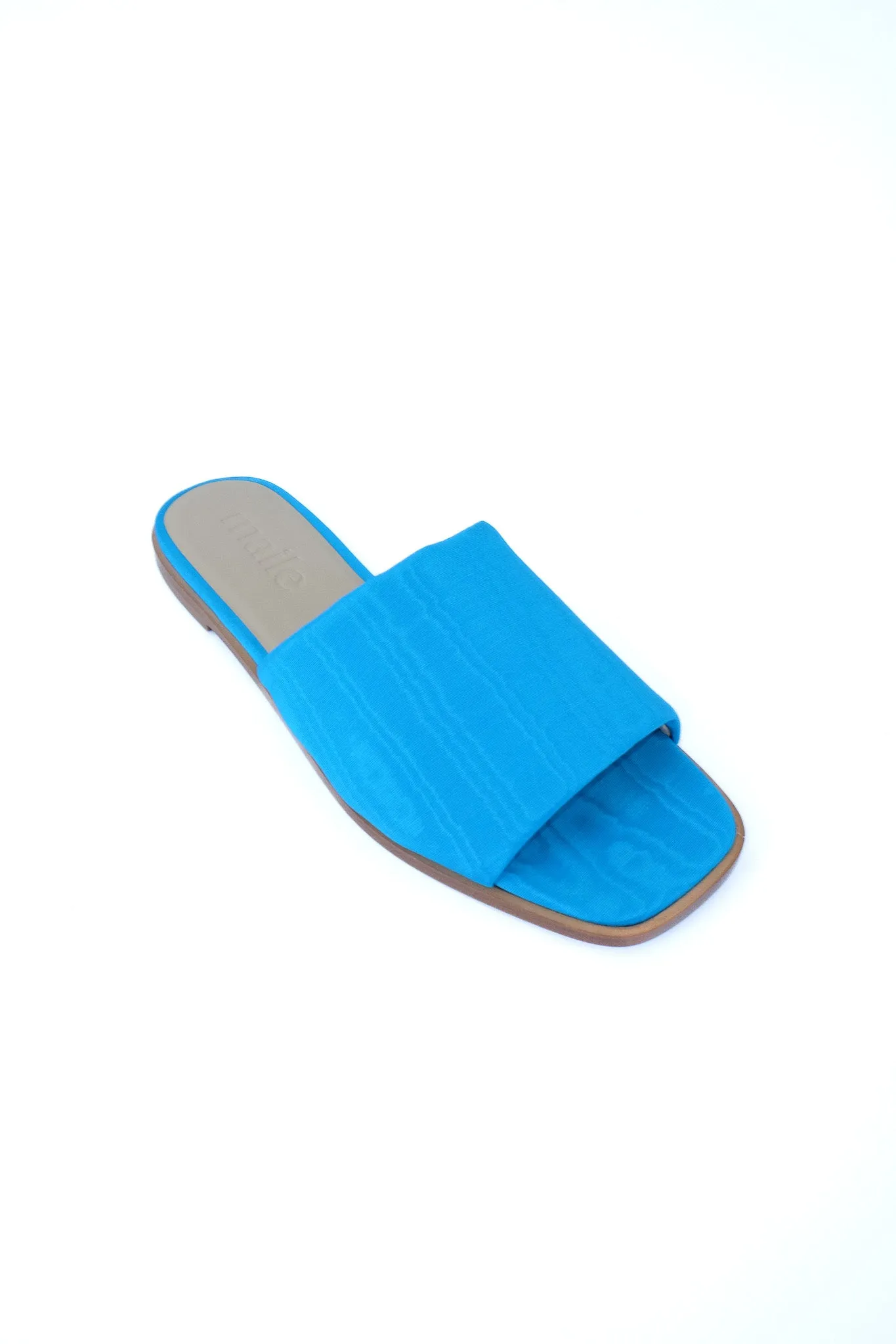 benni blue aqua moire sandal