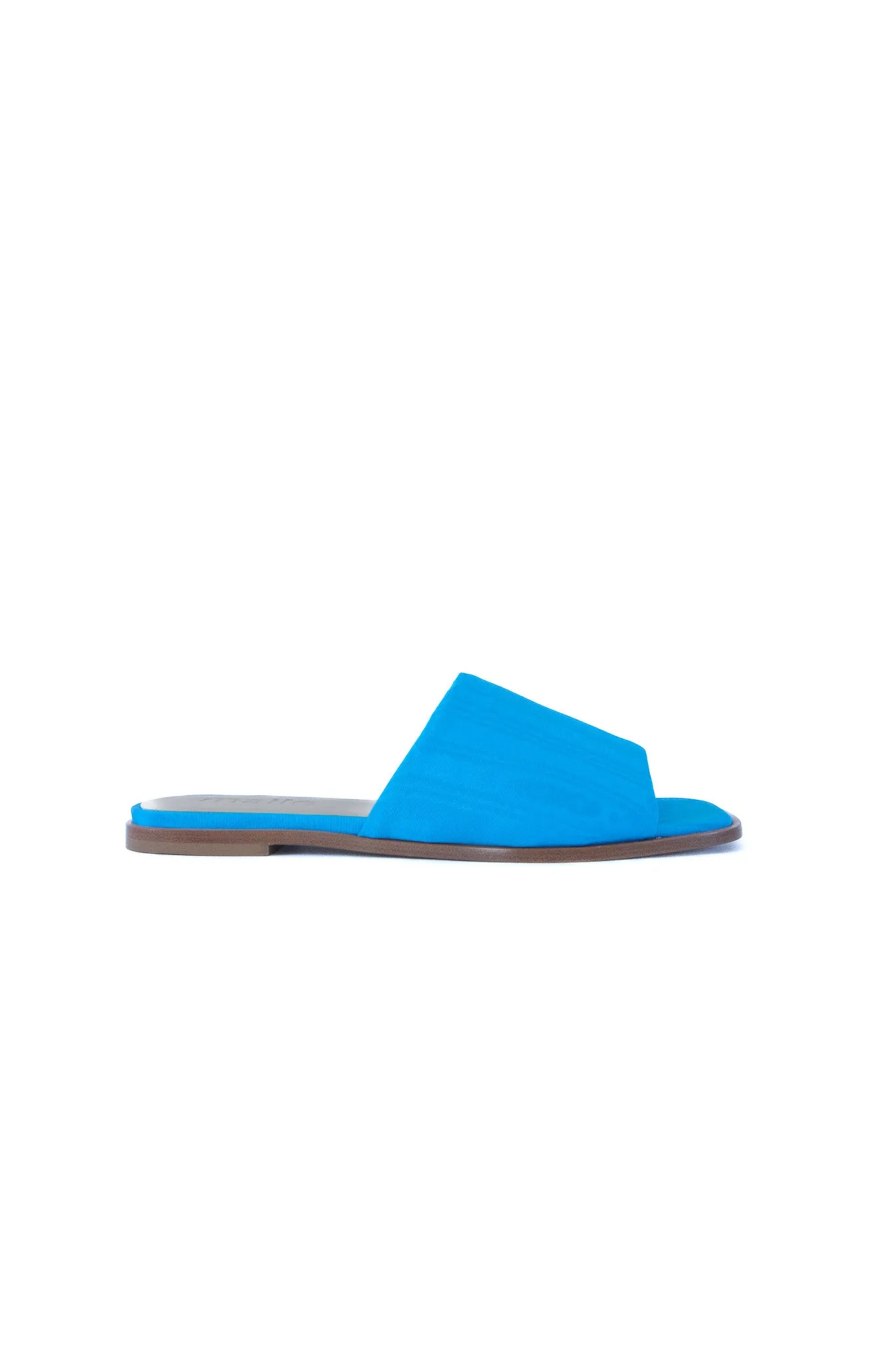 benni blue aqua moire sandal