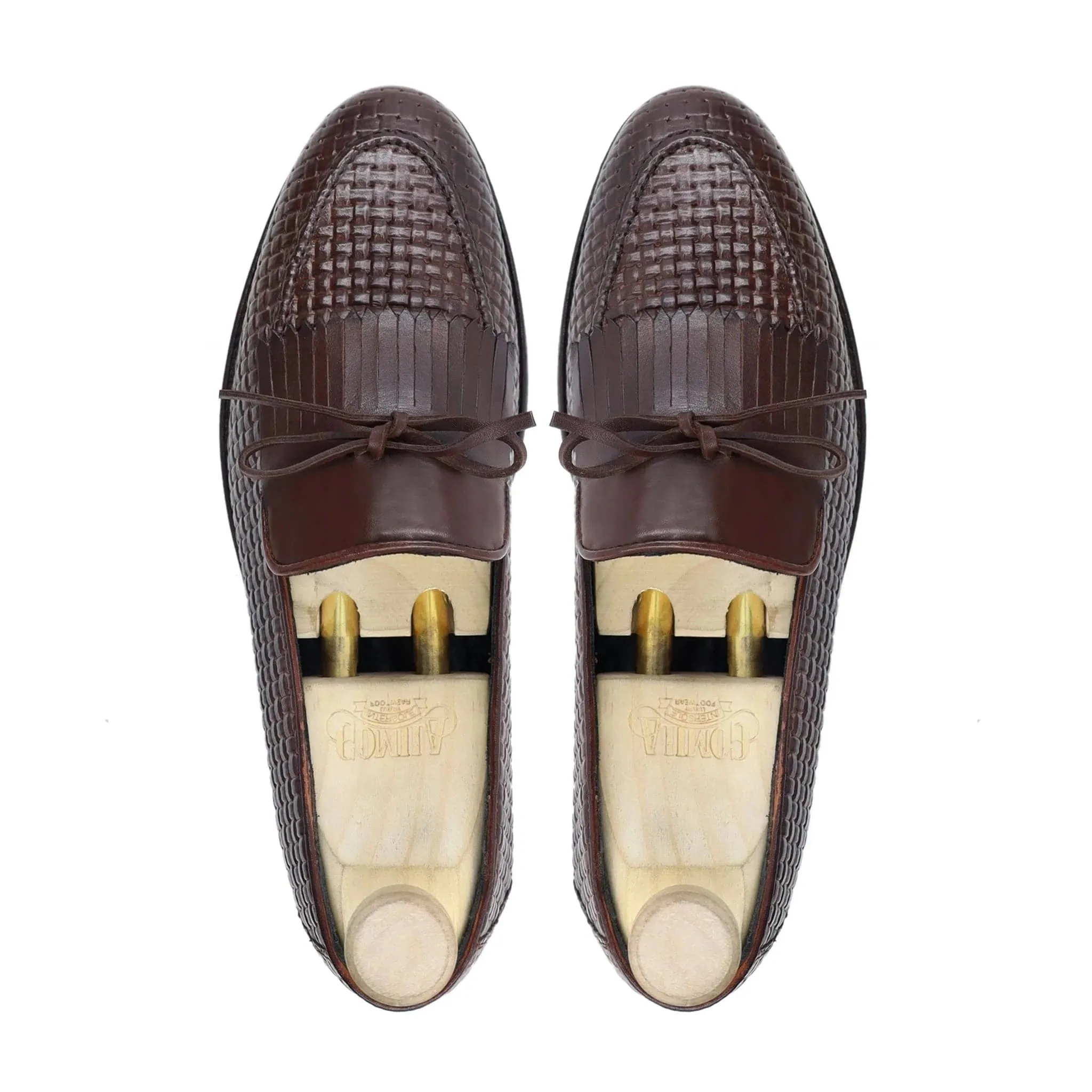 Bespoke Men's Suede Leather Brown Loafer