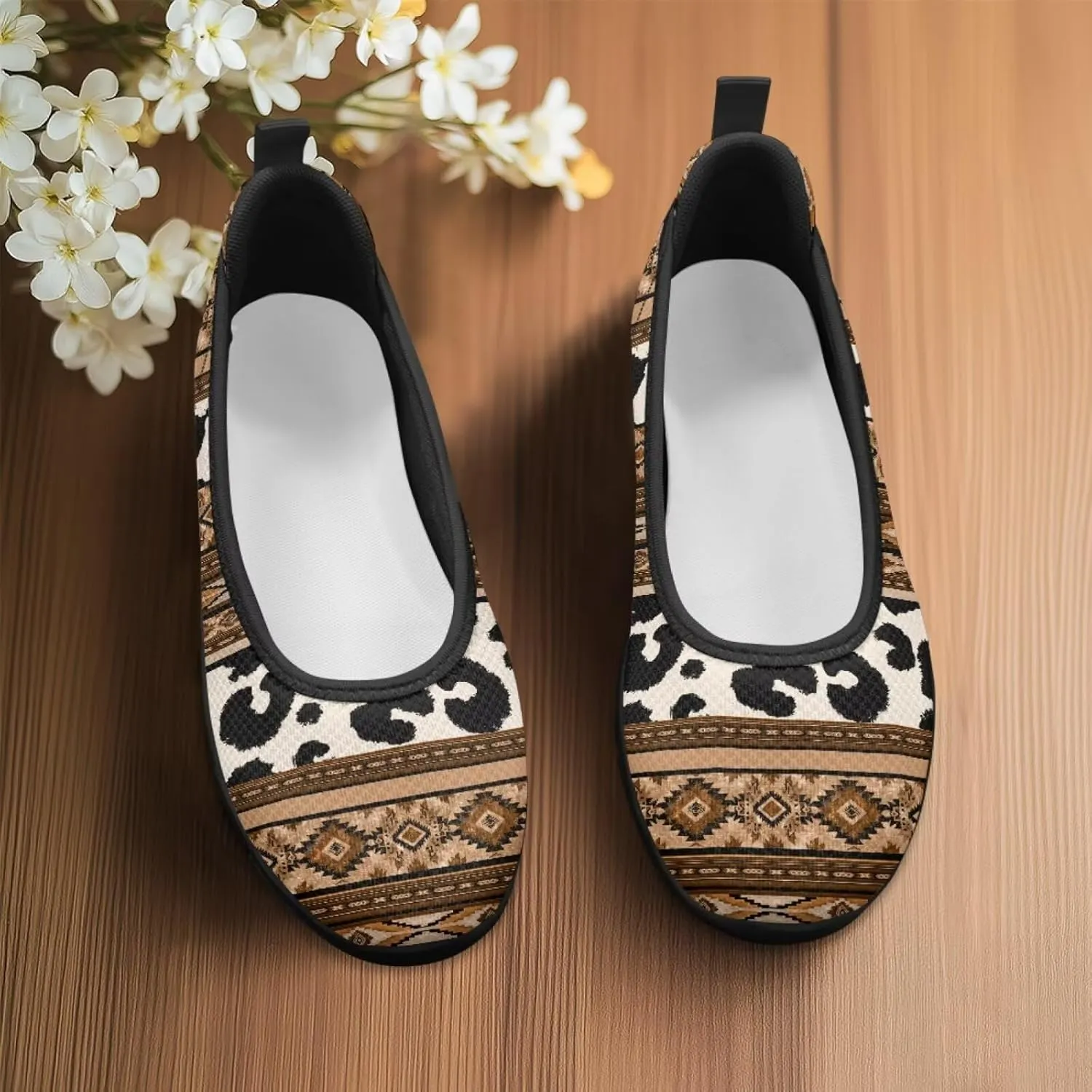 Binienty Ladies Slip on Loafer Shoes Womens Dress Clothes Flats Mesh Nurse Walking Sneakers with EVA Sole Anti Skid