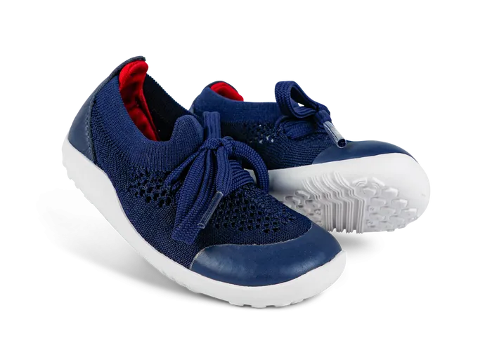 Bobux - Playknit - Navy   Red
