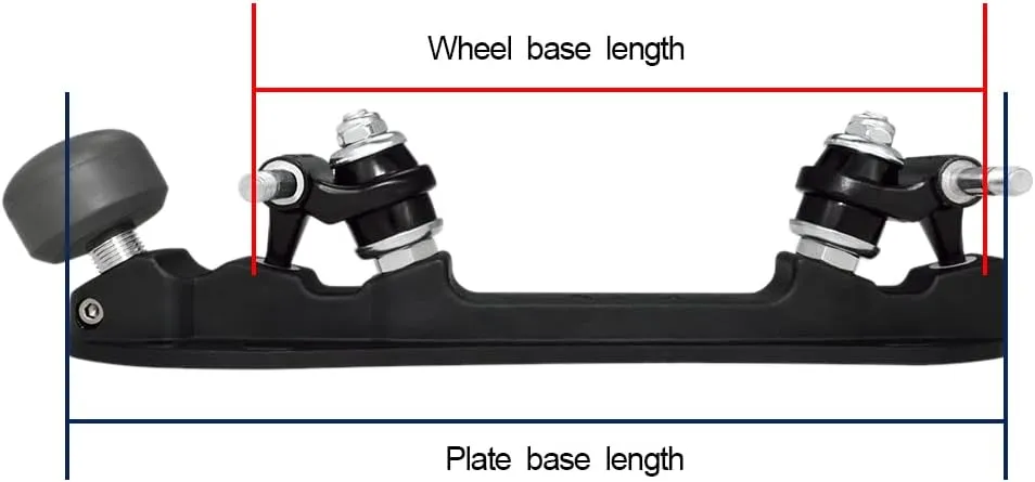 Bont Skates - Prodigy Roller Skating Plate - Derby Quad Recreational Dance - 20 Degree Action - Pair