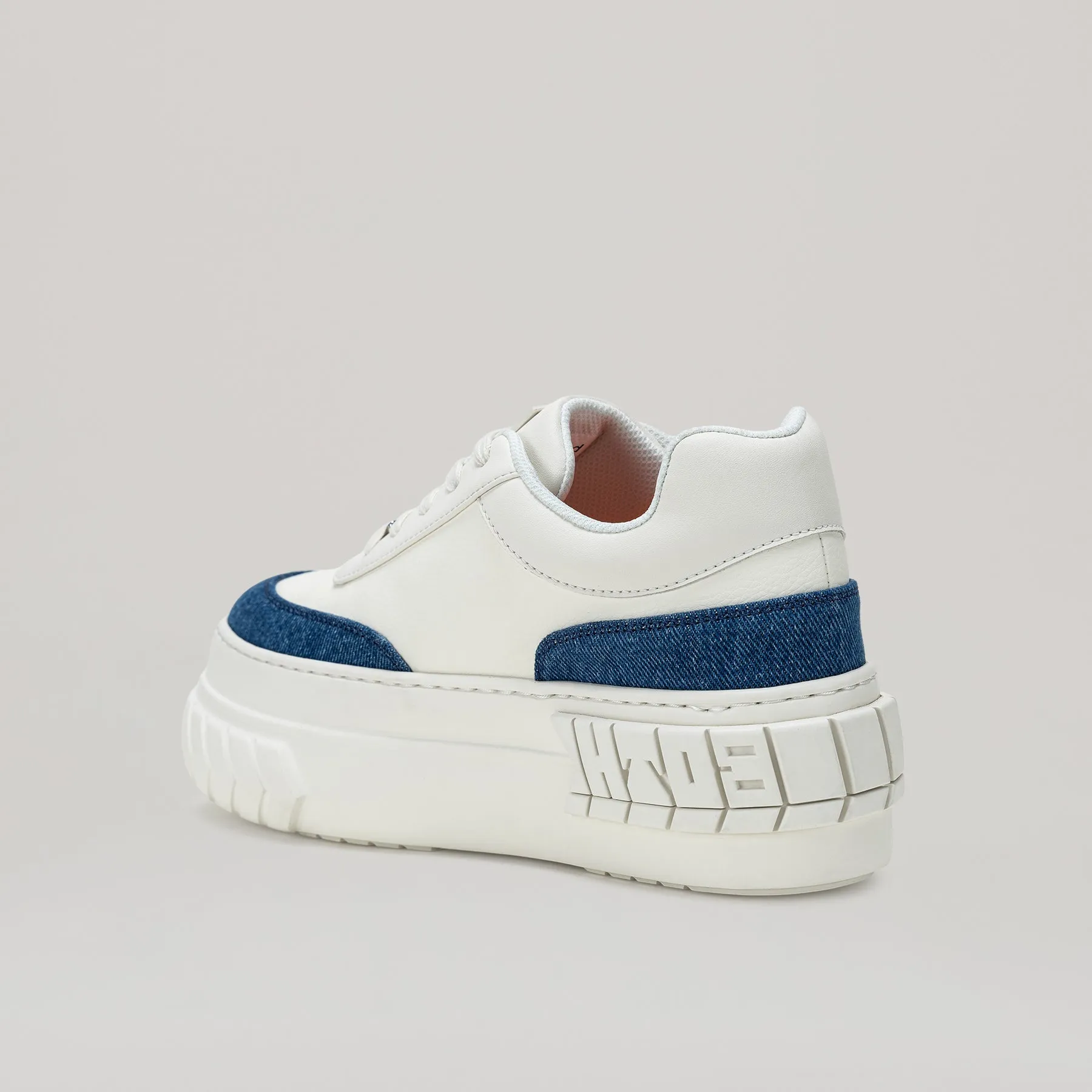 both - TYRES PLATFORM SNEAKER-WHI/DEN