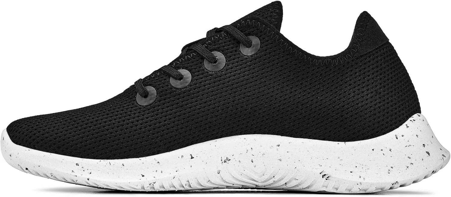 CALTO Men's Invisible Height Increasing Elevator Shoes - Ultra Lightweight Knitted Sporty Sneakers - 2.4 Inches Taller