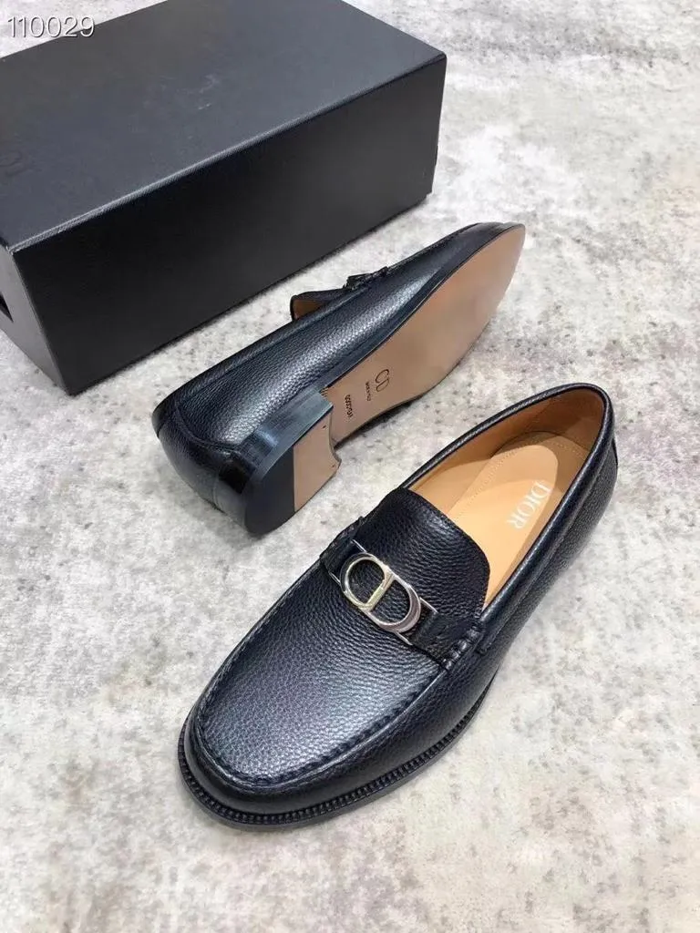CHRISTIAN DIOR || Dior Granville Loafer Black Polished Calfskin Loafer