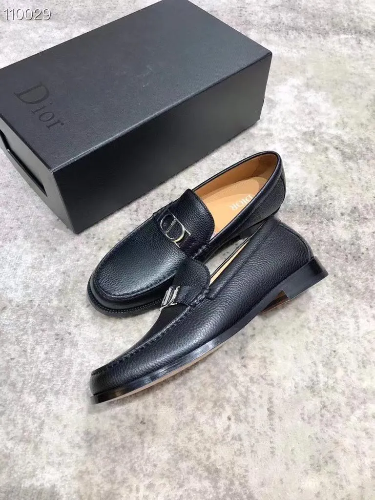 CHRISTIAN DIOR || Dior Granville Loafer Black Polished Calfskin Loafer