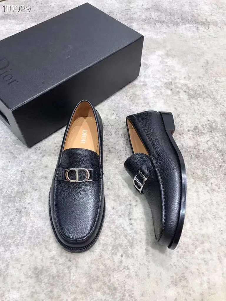 CHRISTIAN DIOR || Dior Granville Loafer Black Polished Calfskin Loafer