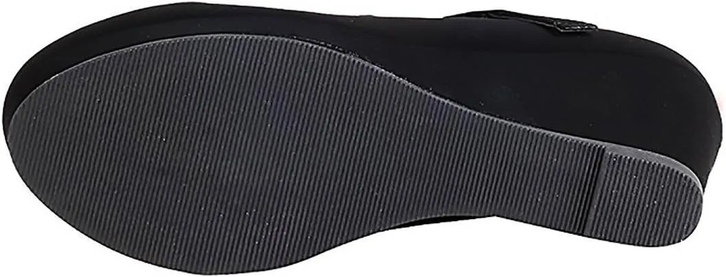CITYCLASSIFIED Mark/Thomas ~ Womens Mary Jane Strap Comfortable Office Dress Platform Wedge Pump Heel Shoes