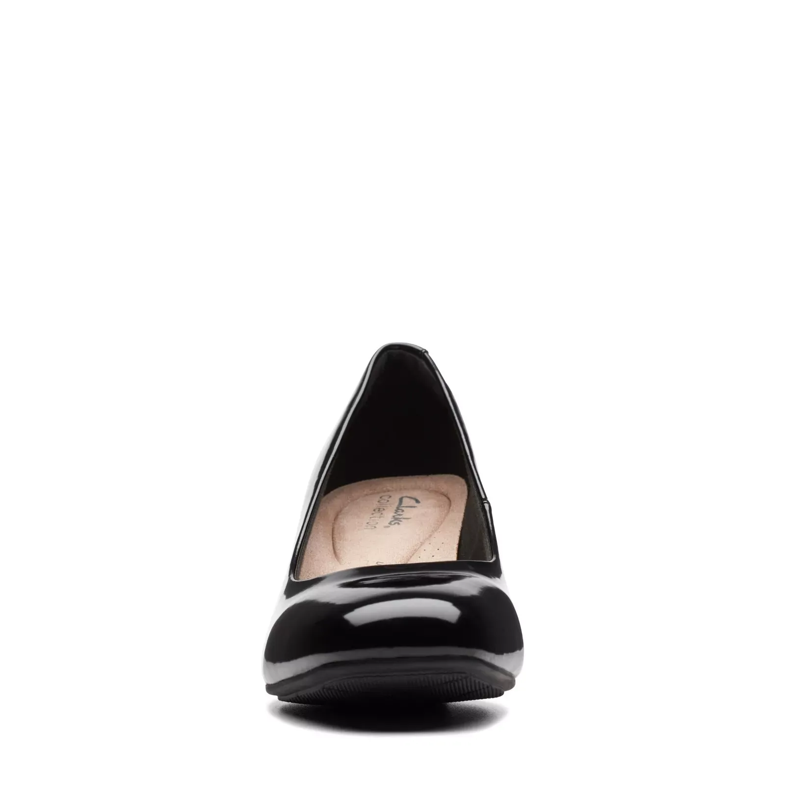 Clarks Women's Kyndall Iris Black Patent Leather 26174304