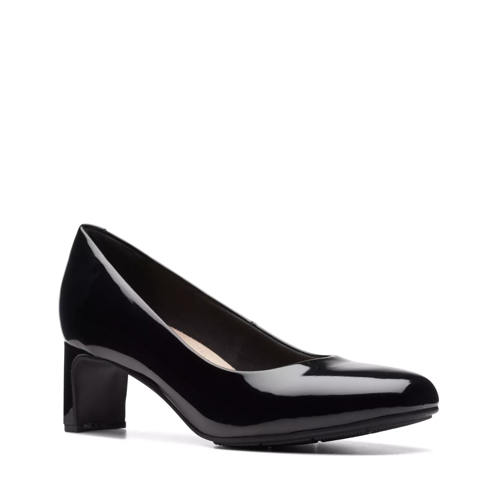 Clarks Women's Kyndall Iris Black Patent Leather 26174304