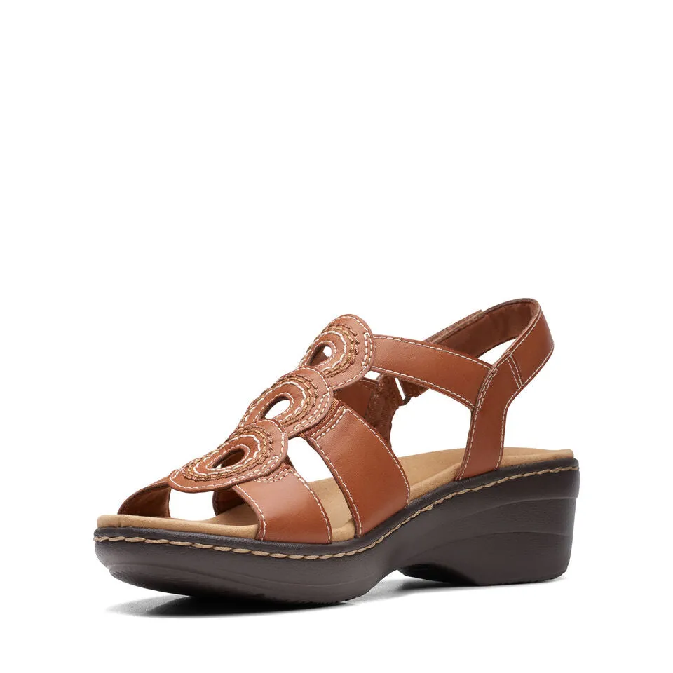 Clarks Women's Merliah Derby Strawberry | Tan Leather