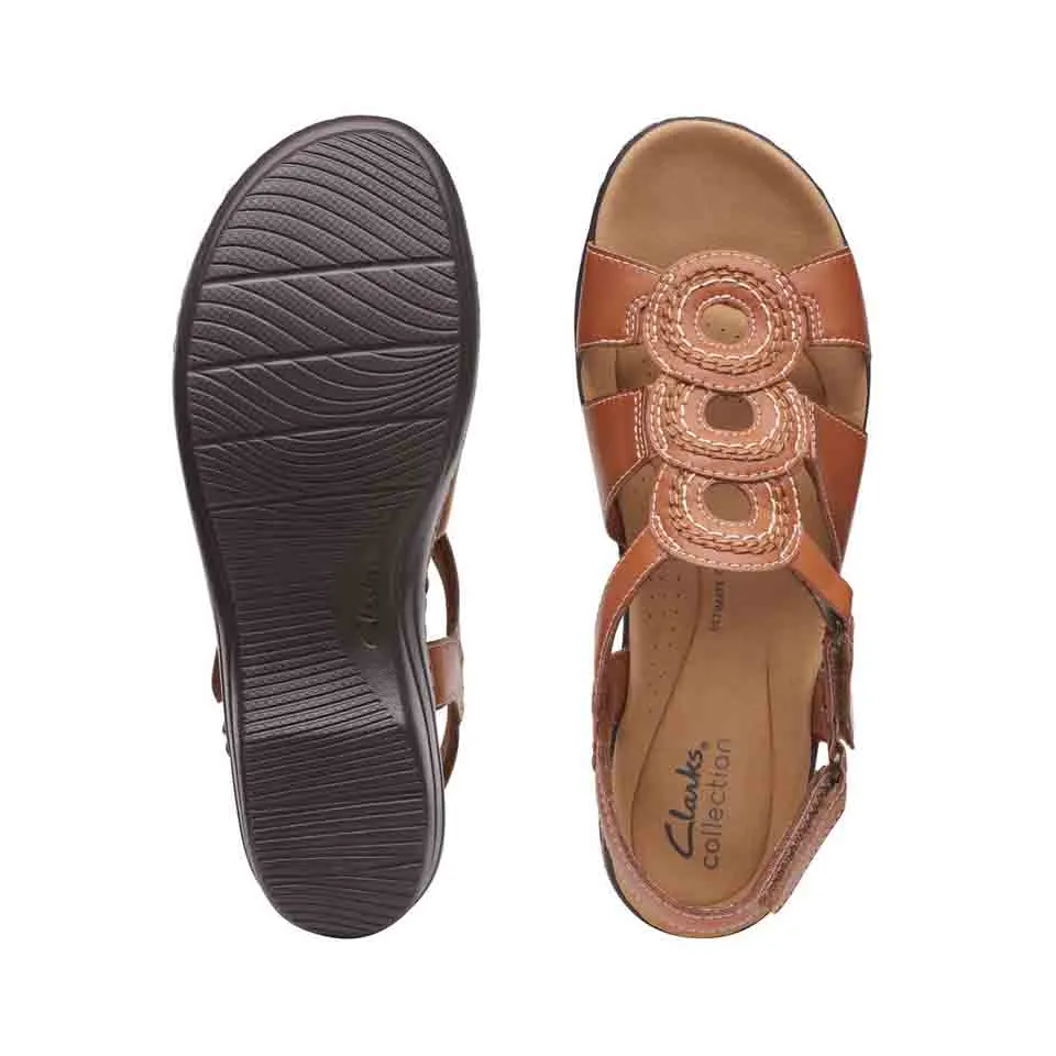 Clarks Women's Merliah Derby Strawberry | Tan Leather