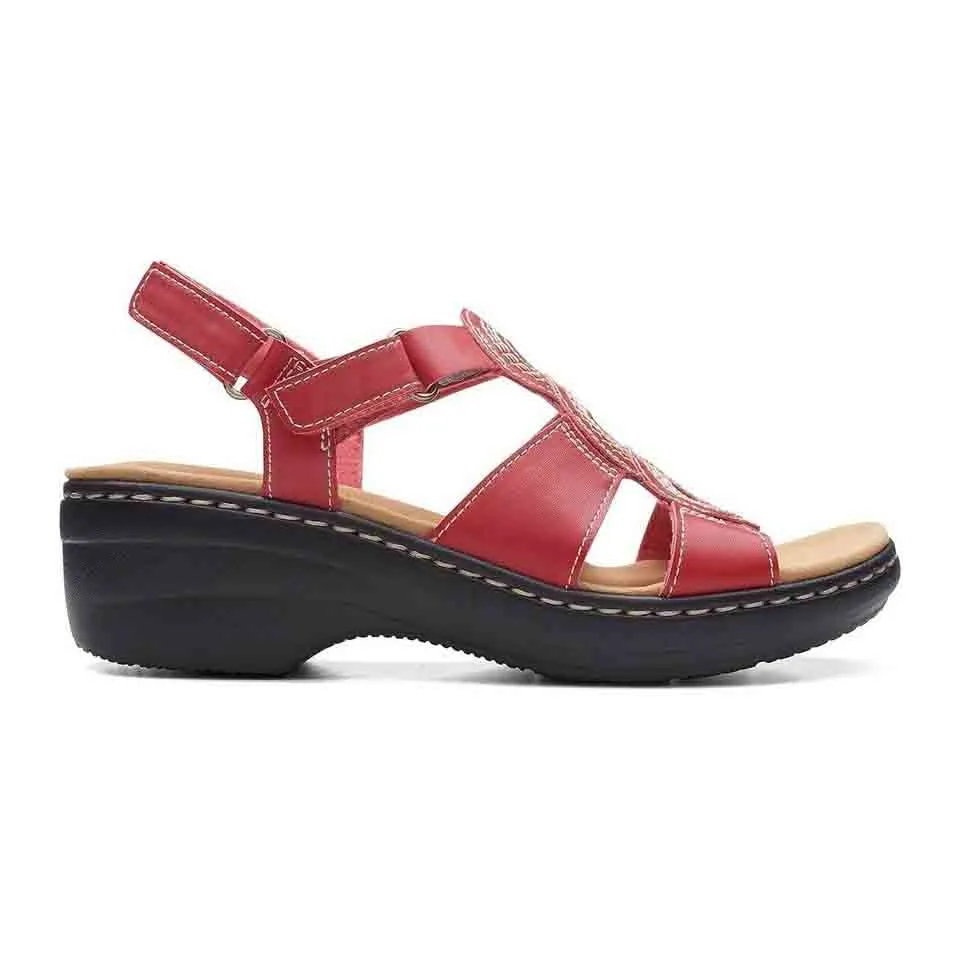 Clarks Women's Merliah Derby Strawberry | Tan Leather