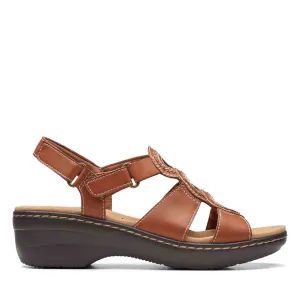 Clarks Women's Merliah Derby Strawberry | Tan Leather