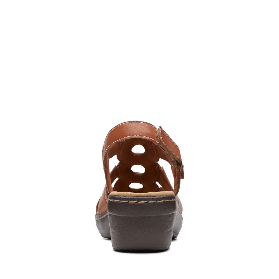 Clarks Women's Merliah Derby Strawberry | Tan Leather