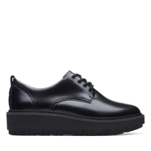 Clarks Women's OriannaW Derby Black Leather 26174819