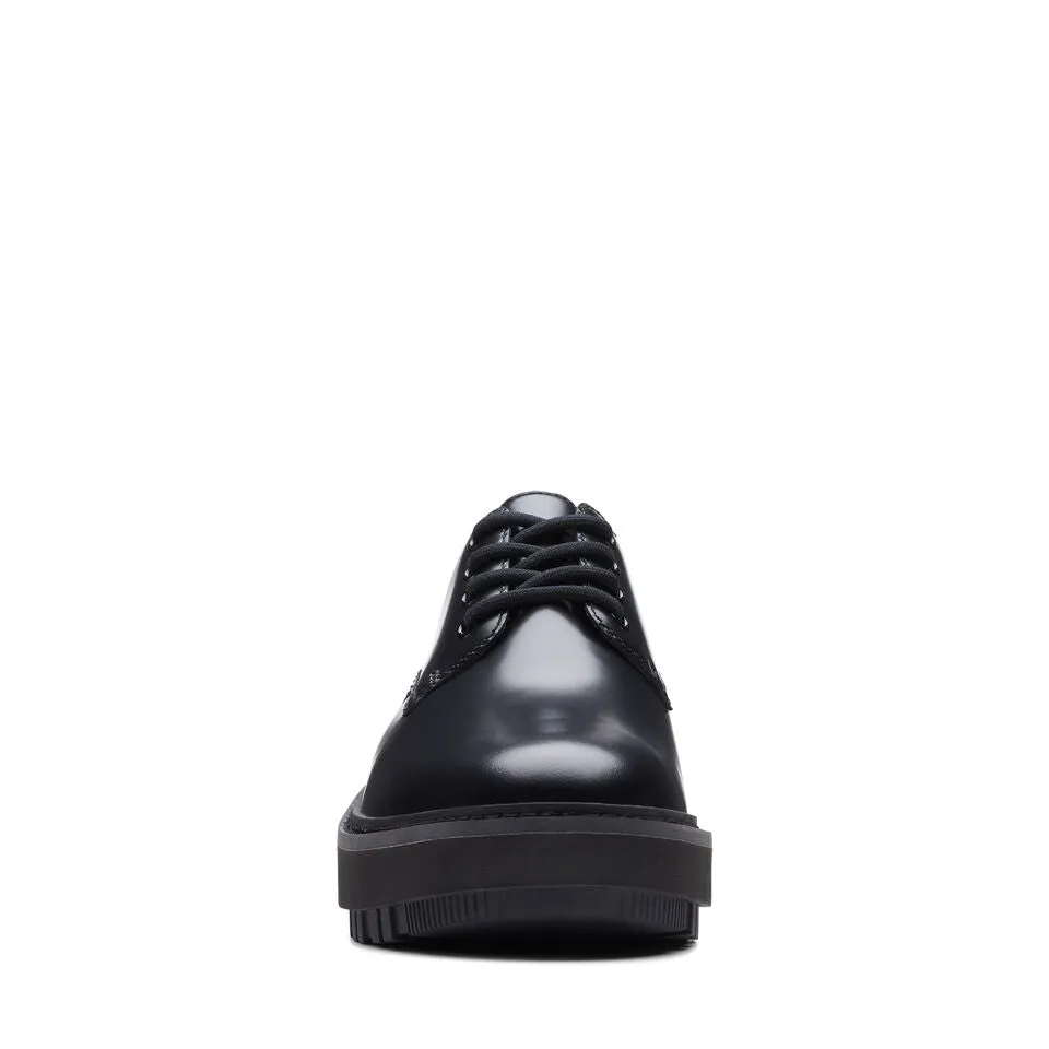 Clarks Women's OriannaW Derby Black Leather 26174819