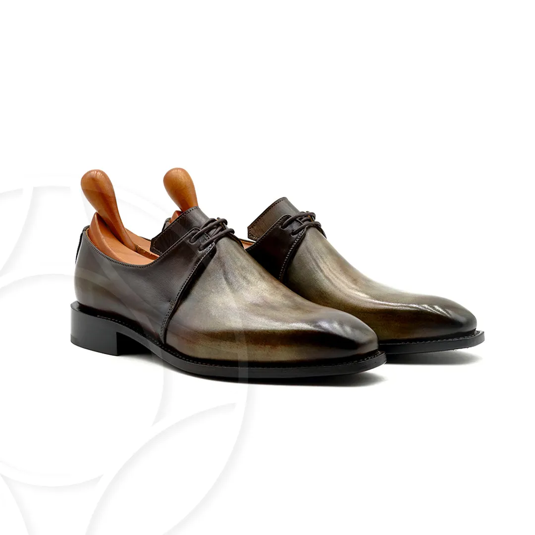 DANNY 2 eyelet Derby Crafted in Hand Patina Leather