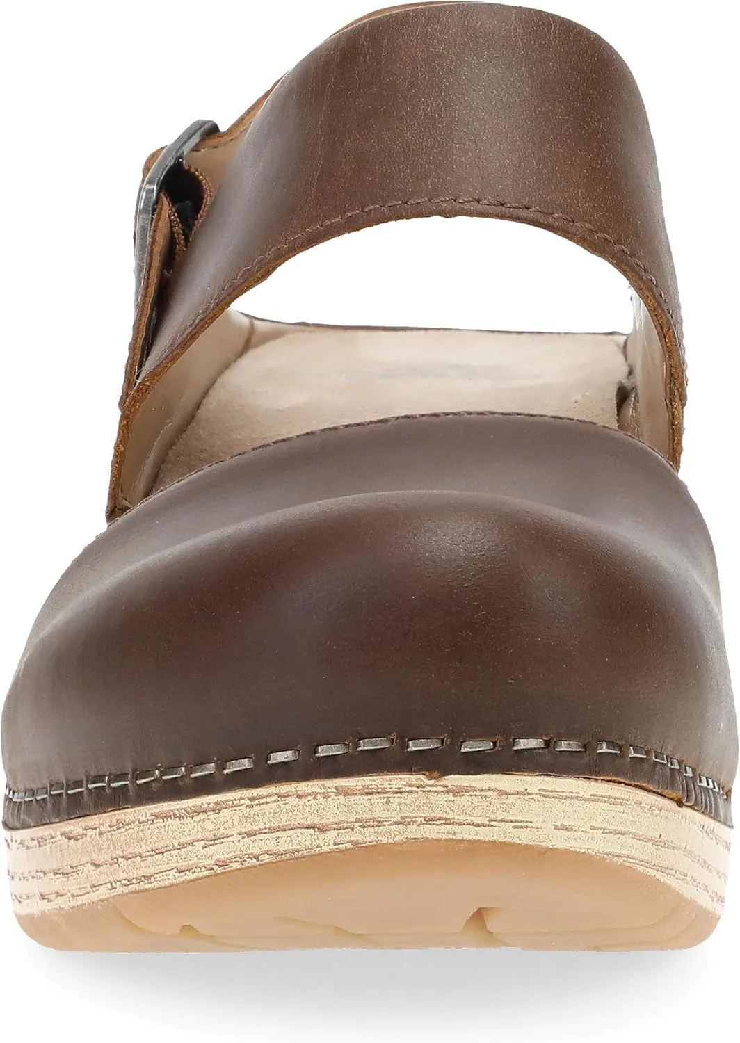 Dansko Lucia Closed-Toe Sandals for Women - Linings from Recycled Materials and Leather for Breathability- Lightweight Rubber Outsole for Long-Lasting Wear
