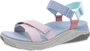 Dansko Racquel Fully Adjustable Sport Sandal for Women – Lightweight EVA Midsole and Rubber Outsole – Natural Arch Technology for Added Support – Hook and Loop Closures