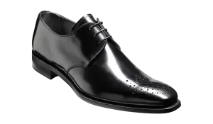 Darlington - Black Hi-Shine Derby Calf Leather Shoe