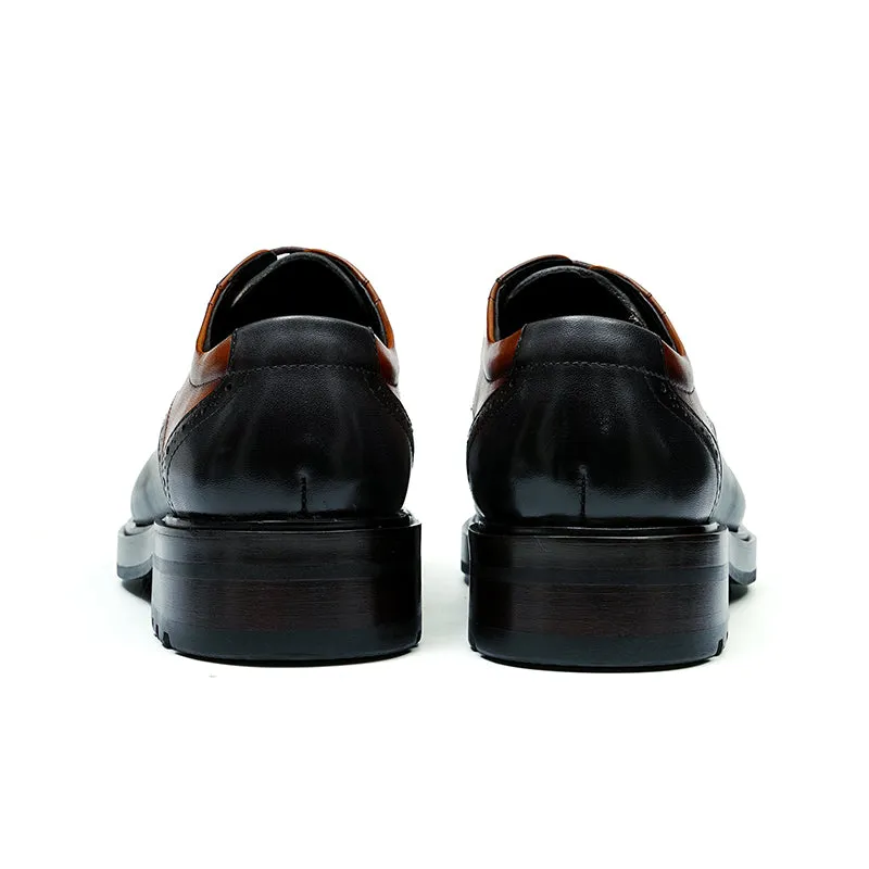 Derby Shoes for Men Patchwork