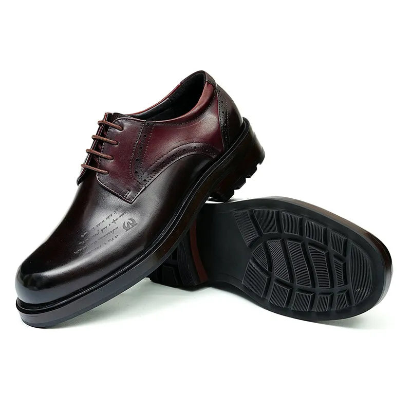 Derby Shoes for Men Patchwork