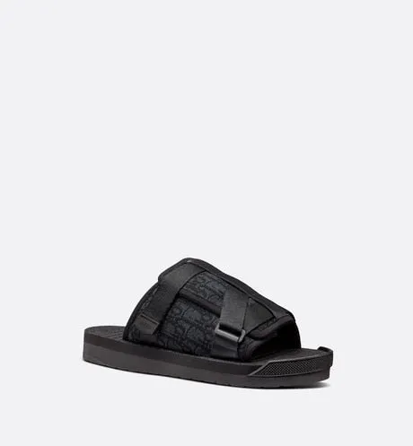 Dior Alpha Sandal • Black Dior Oblique Jacquard