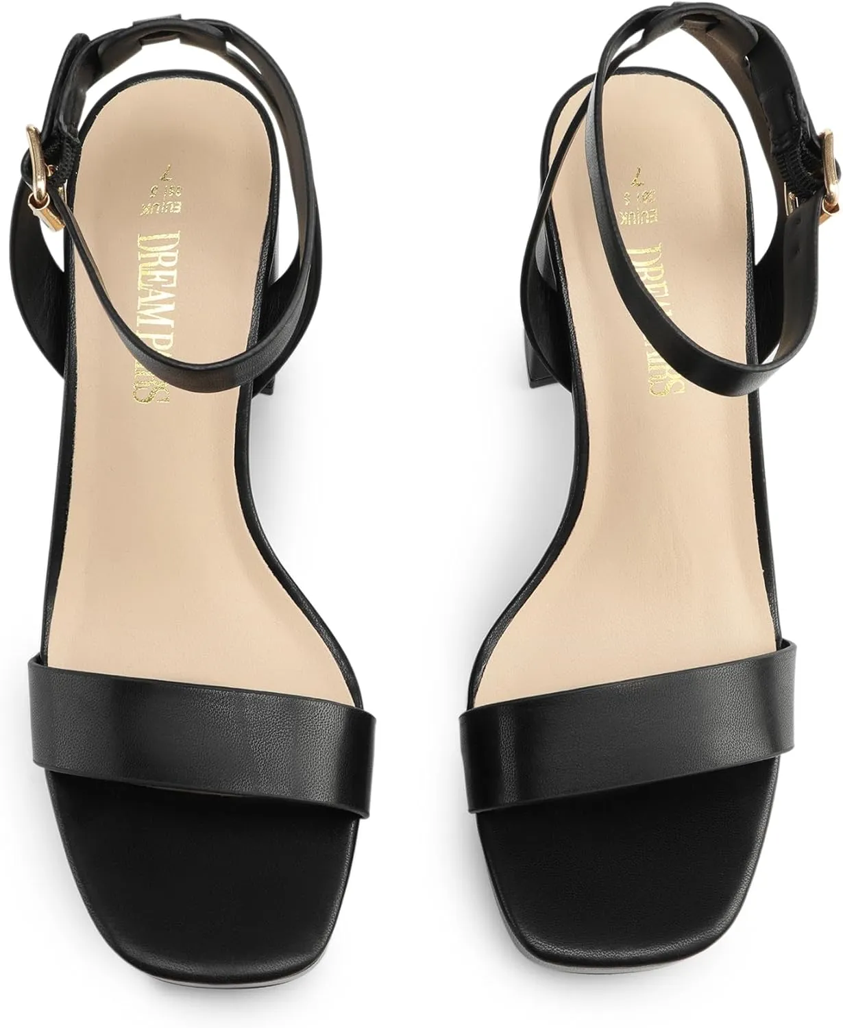 DREAM PAIRS Platform Heels for Women High Block Chunky Open Toe Ankle Strap Heels Fashion Wedding Party Evening Prom Dance Dress Pump Sandals Shoes
