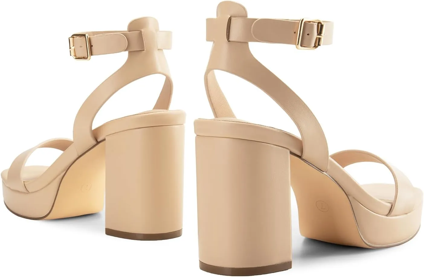 DREAM PAIRS Platform Heels for Women High Block Chunky Open Toe Ankle Strap Heels Fashion Wedding Party Evening Prom Dance Dress Pump Sandals Shoes