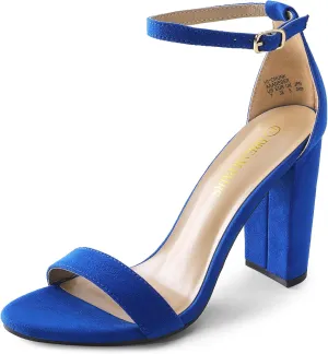 DREAM PAIRS Women's Hi-Chunk High Heel Pump Sandals